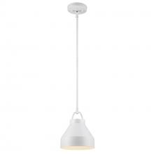 Trans Globe PND-2241 WH - 1LT PENDANT-8" BUCKET-WH